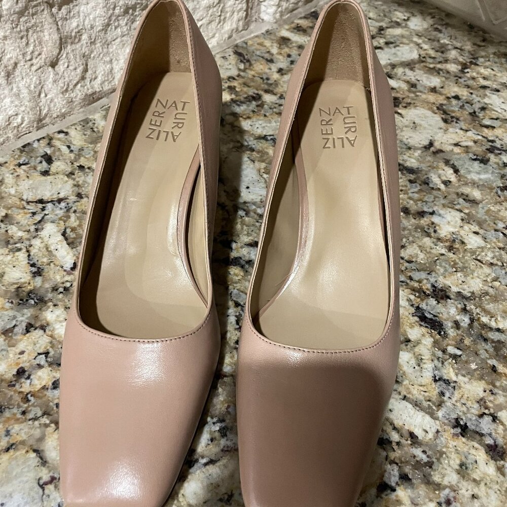 Naturalizer, Block Heel Pumps, Gingersnap Leather, Size 11, Never Worn